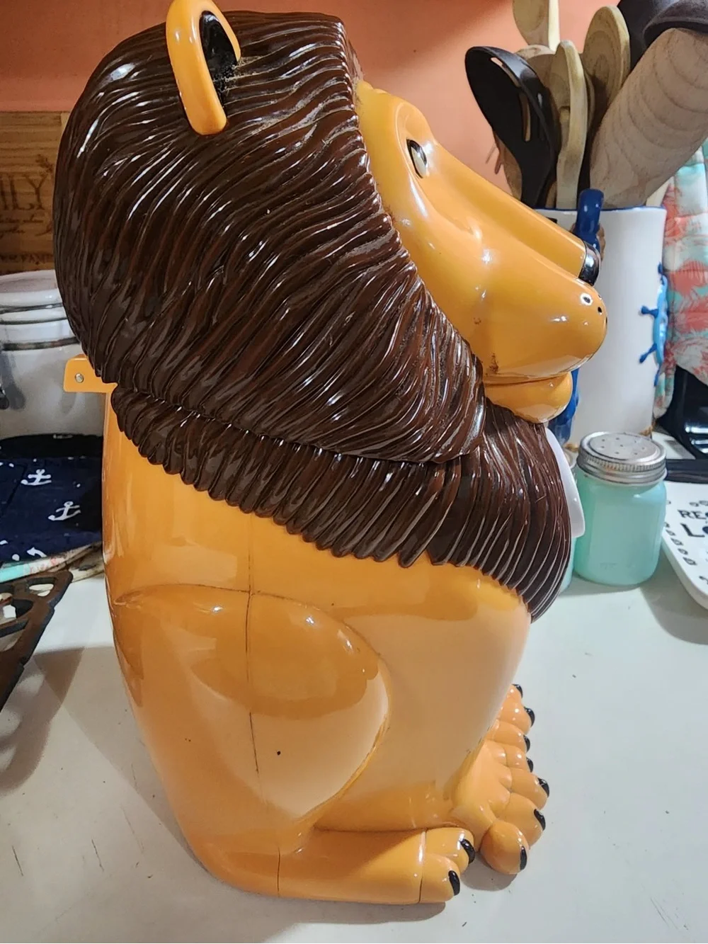 Vintage 1999 talking & Roaring Lion Cookie Jar